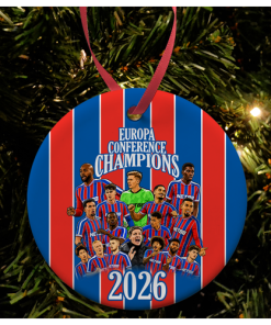 Crystal Palace Europa Conference Champions 2026 Christmas Tree Decoration Bauble