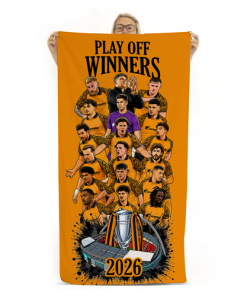 Alternative view of Hull City Play Off Winners 2026 Beach Towel