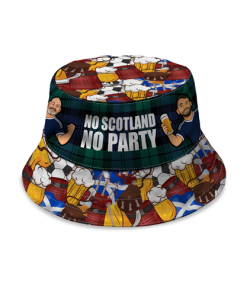 No Scotland No Party Green Tartan Bucket Hat World Cup 2026