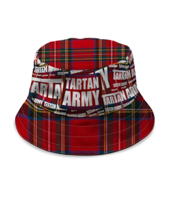 Scotland Tartan Army Red Tartan Bucket Hat World Cup 2026