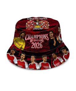 Alternative view of Arsenal Champions Of England 2026 Bucket Hat