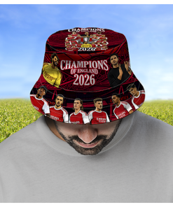 Arsenal Champions Of England 2026 Bucket Hat
