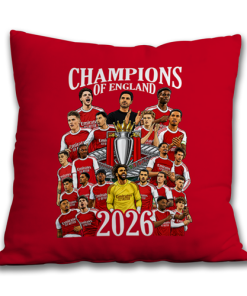 Alternative view of Arsenal Champions Of England 2026 Jumbo Football Cushion