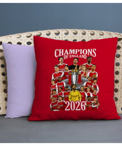 Arsenal Champions Of England 2026 Jumbo Football Cushion