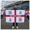 Personalised England Football Flag 5ftx3ft World Cup 2026 Add Any Text And Photos Design 1