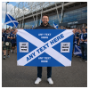Personalised Scotland Football Flag 5ftx3ft World Cup 2026 Add Any Text And Photos Design 1