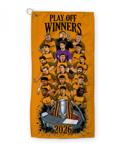 Alternative view of Golf Towel Hull City Play Off Winners 2026 Golf Towel