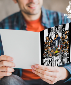 Alternative view of Notts County Play Off Winners 2026 Personalised Greeting Card