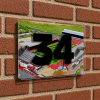 Aberdeen Personalised Around The Grounds Pittodrie Stadium House Number Plaque