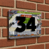 Blackpool Personalised Around The Grounds Bloomfield Road Stadium House Number Plaque