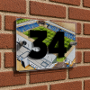 Colchester Utd Personalised Around The Grounds JobServe Community Stadium House Number Plaque
