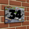 Derby County Personalised Around The Grounds Pride Park Stadium House Number Plaque