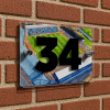 Dundee Personalised Around The Grounds Dens Park Stadium House Number Plaque