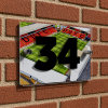 Dundee United Personalised Around The Grounds Tannadice Park Stadium House Number Plaque