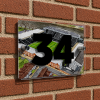 Fulham Personalised Around The Grounds Craven Cottage Stadium House Number Plaque