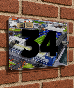 Ipswich Town Personalised Around The Grounds Portman Road Stadium House Number Plaque