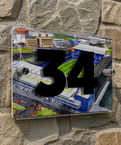 Alternative view of Ipswich Town Personalised Around The Grounds Portman Road Stadium House Number Plaque