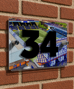 Kilmarnock Personalised Around The Grounds BBSP Rugby Park Stadium House Number Plaque