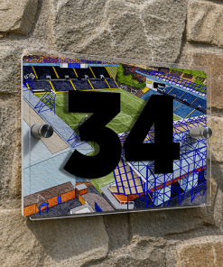 Alternative view of Kilmarnock Personalised Around The Grounds BBSP Rugby Park Stadium House Number Plaque