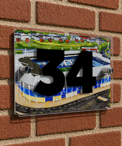 Leicester City Personalised Around The Grounds King Power Stadium House Number Plaque
