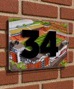 Leyton Orient Personalised Around The Grounds Brisbane Road Stadium House Number Plaque
