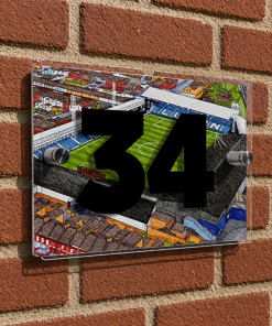 Luton Town Personalised Around The Grounds Kenilworth Road Stadium House Number Plaque