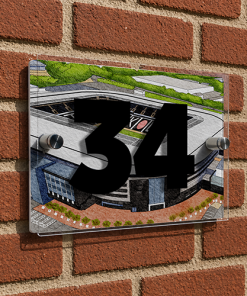 MK Dons Personalised Around The Grounds MK Stadium House Number Plaque