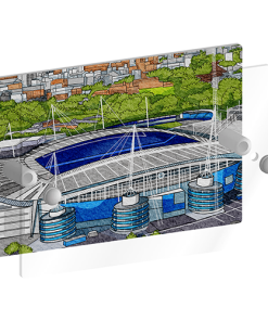Alternative view of Man City Personalised Around The Grounds Etihad Stadium House Number Plaque
