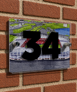 Middlesbrough Personalised Around The Grounds Riverside Stadium House Number Plaque