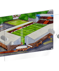Alternative view of Motherwell Personalised Around The Grounds Fir Park Stadium House Number Plaque