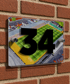 Newport County Personalised Around The Grounds Rodney Parade Stadium House Number Plaque