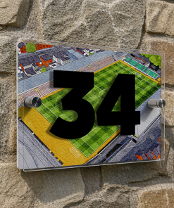 Alternative view of Newport County Personalised Around The Grounds Rodney Parade Stadium House Number Plaque