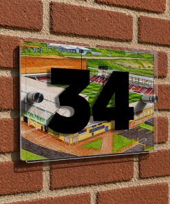 Northampton Town Personalised Around The Grounds Sixfields Stadium House Number Plaque