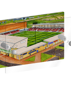 Alternative view of Northampton Town Personalised Around The Grounds Sixfields Stadium House Number Plaque