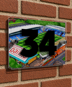 Oldham Athletic Personalised Around The Grounds Boundary Park Stadium House Number Plaque