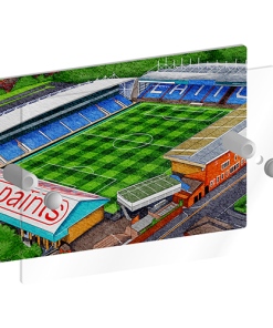 Alternative view of Oldham Athletic Personalised Around The Grounds Boundary Park Stadium House Number Plaque