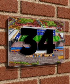 Peterborough Utd Personalised Around The Grounds London Road Stadium House Number Plaque