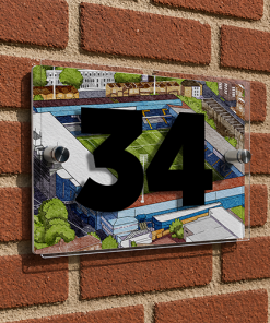 QPR Personalised Around The Grounds Matrade Loftus Road Stadium House Number Plaque