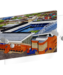 Alternative view of Rangers Personalised Around The Grounds Ibrox Stadium House Number Plaque