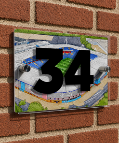 Reading Personalised Around The Grounds Madejski Stadium House Number Plaque