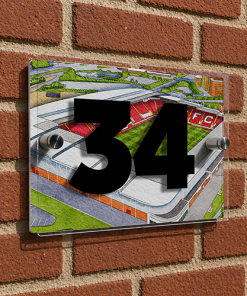 Rotherham United Personalised Around The Grounds New York Stadium House Number Plaque