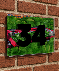 Salford City Personalised Around The Grounds Peninsula Stadium House Number Plaque