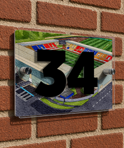 St Johnstone Personalised Around The Grounds McDiarmid Park Stadium House Number Plaque