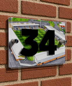 St Mirren Personalised Around The Grounds The SMISA Stadium House Number Plaque