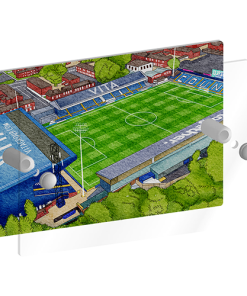 Alternative view of Stockport County Personalised Around The Grounds Priestfield Stadium House Number Plaque