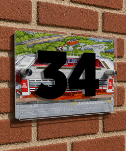 Stoke City Personalised Around The Grounds Britannia Stadium House Number Plaque