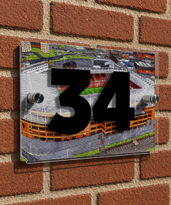 Sunderland Personalised Around The Grounds Stadium Of Light House Number Plaque