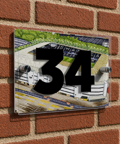 Swansea City Personalised Around The Grounds Swansea.com Stadium House Number Plaque