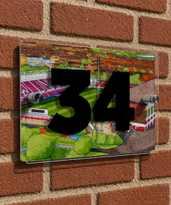 Swindon Town Personalised Around The Grounds County Ground Stadium House Number Plaque