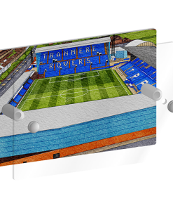 Alternative view of Tranmere Rovers Personalised Around The Grounds Prenton Park Stadium House Number Plaque